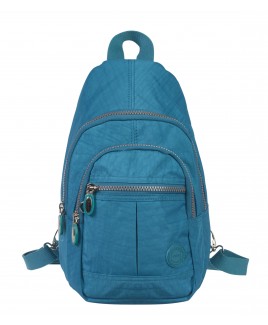 Lorenz  Nylon Backpack with 4 Zip Pockets